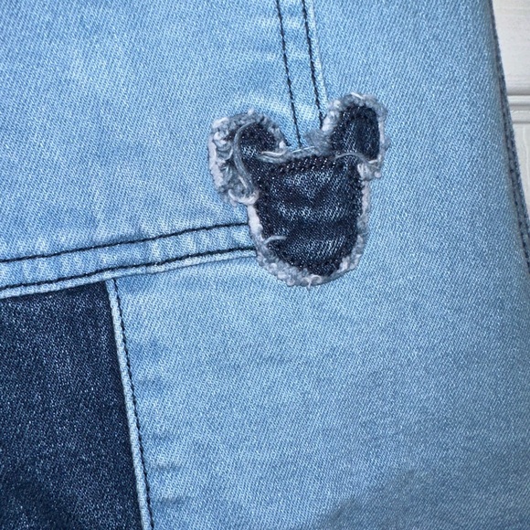 Disney Mickey Mouse Denim Overalls Dress - Picture 3 of 7